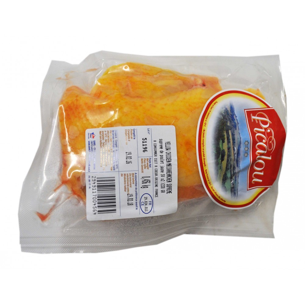 Yellow spring chicken Supreme breast fillets - Foodlevel